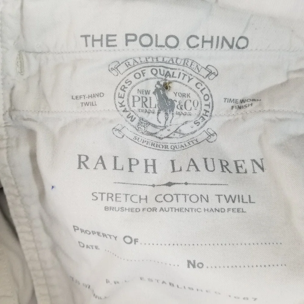 Polo Ralph Lauren Shorts Mens 38 Tan Chino Stretch Classic Fit 5.5 Inseam Khaki